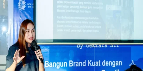 Ketua DPW Gekraf NTT,Serena Francis saat Buka Kegiatan Nextpreneur Vol.1 di Kupang