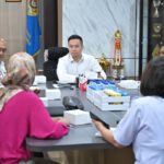 Wali Kota beserta Kadis Pendidikan dan Panitia Penyambutan Menteri Pendidikan