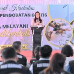 Wawali kupang, Serena Francis saat Buka Baksos Kesehatan