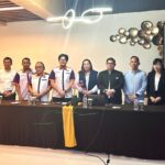 Para pengurus dan panitia penyelenggara pemilihan Ketua BPD PHRI NTT, foto bersama usai melakukan konferensi pers