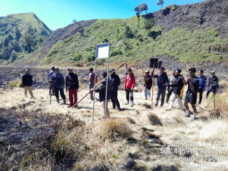 BPBD dan tim gabungan berhasil memadamkan karhutla seluas 98,28 hektare di Savana Propok, kawasan Taman Nasional Gunung Rinjani, Kabupaten Lombok Timur