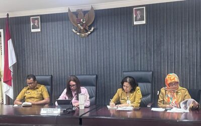 Wakil Wali Kota Serena Francis usai mengikuti zoom meeting bersama dengan Kementerian Dalam Negeri, yang diikuti Wakil Wali Kota Serena di ruang rapat Garuda, Balai Kota Kupang