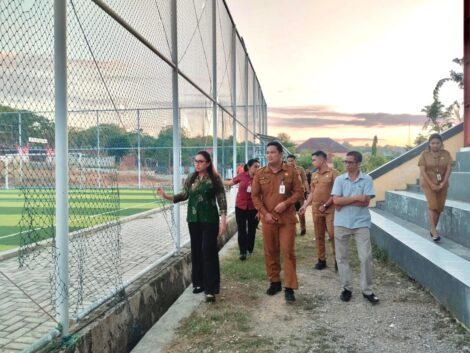 Wawali Serena saat tinjau langsung lapangan NBS