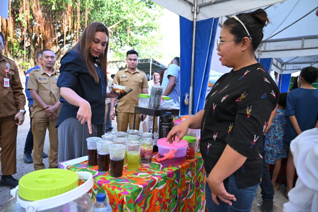 Wawali Serena saat Launching Barampas Oebobo (Bazaar Ramadhan Pasar Oebobo)