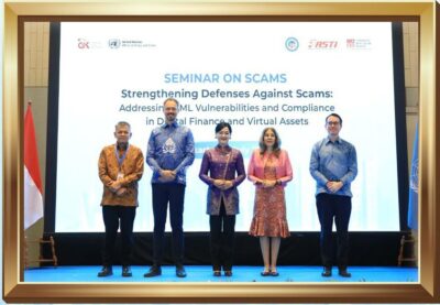 UNODC memberikan apresiasi kepada OJK atas perannya dalam memperkuat pertahanan Indonesia terhadap ancaman scam melalui Indonesia Anti-Scam Centre (IASC)
