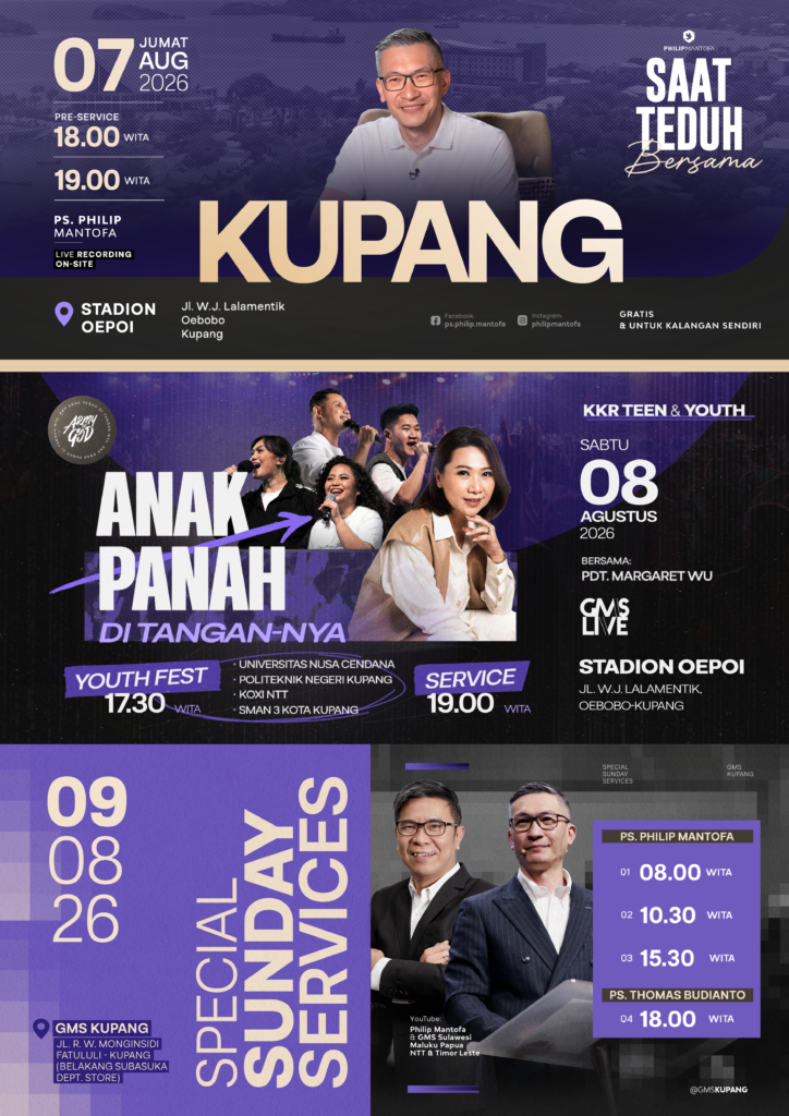 flayer Saat Teduh Bersama (STB) dan Kebaktian Kebangunan Rohani (KKR) bersama Philip Mantofa
