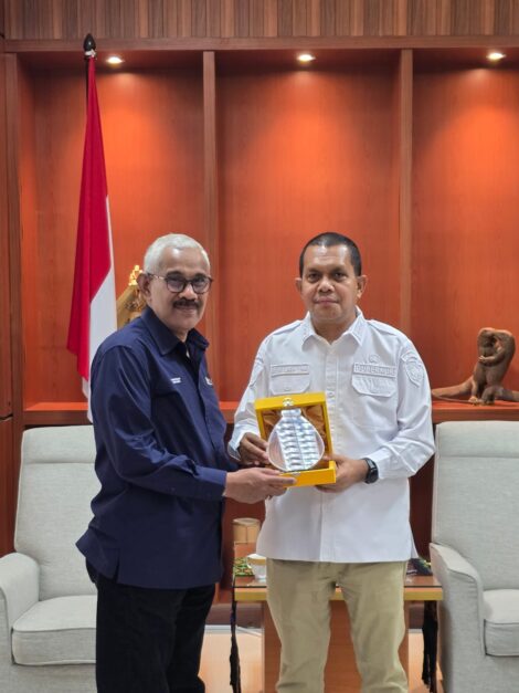 Komisaris PT PLN Icon Plus, Nicholay Aprilindo bersama Gubernur NTT, Melki Laka Lena