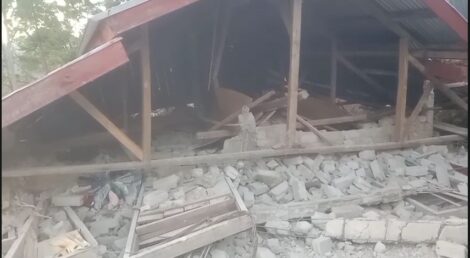 Kondisi rumah warga akibat Gempa di Mbay