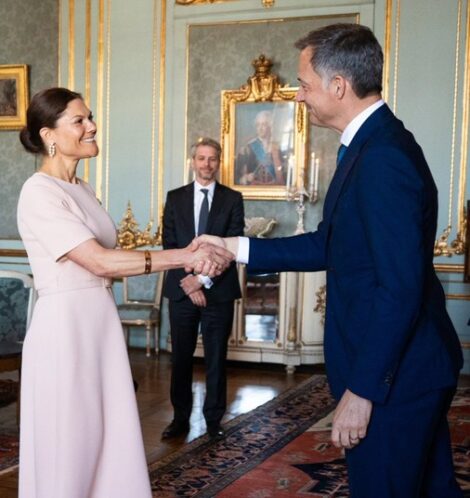 Goodwill Ambassador UNDP Putri Mahkota Victoria dari Swedia bersama Administrator UNDP Alexander De Croo di Istana Kerajaan di Stockholm, Swedia, Mei 2026. Foto: Istana Kerajaan Swedia