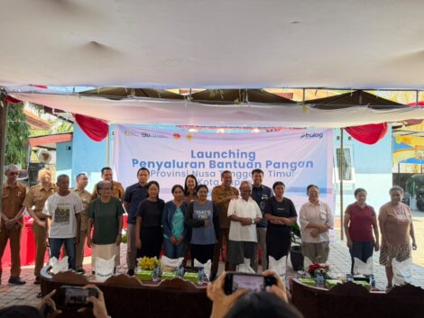 Launching Penyaluran Bantuan Pangan Alokasi Juli sampai September 2026 Tingkat Provinsi Nusa Tenggara Timur dan Kota Kupang, Selasa (18/8/2026).