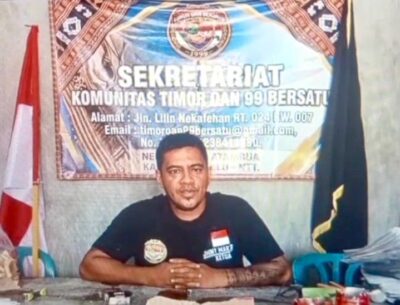 Ketua Umum Komunitas Timor Oan 99 Bersatu Kabupaten Belu, Jony Antonio Martins